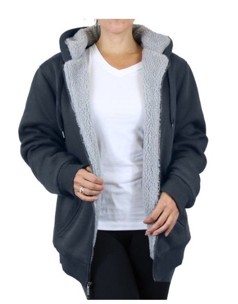Ladies sherpa lined hoodie shop