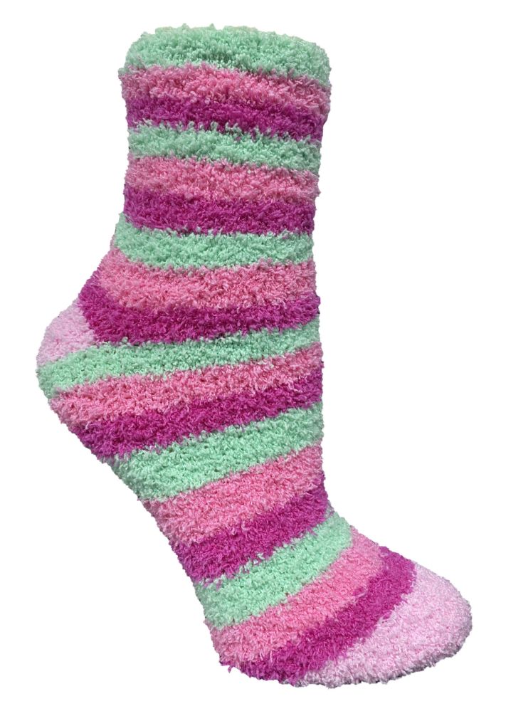 Gilbins Women's Cozy Tie Dye Slipper Fuzzy Fulffy Socks Set-Crew Socks  Plush Socks, Loungewear 2 Pairs