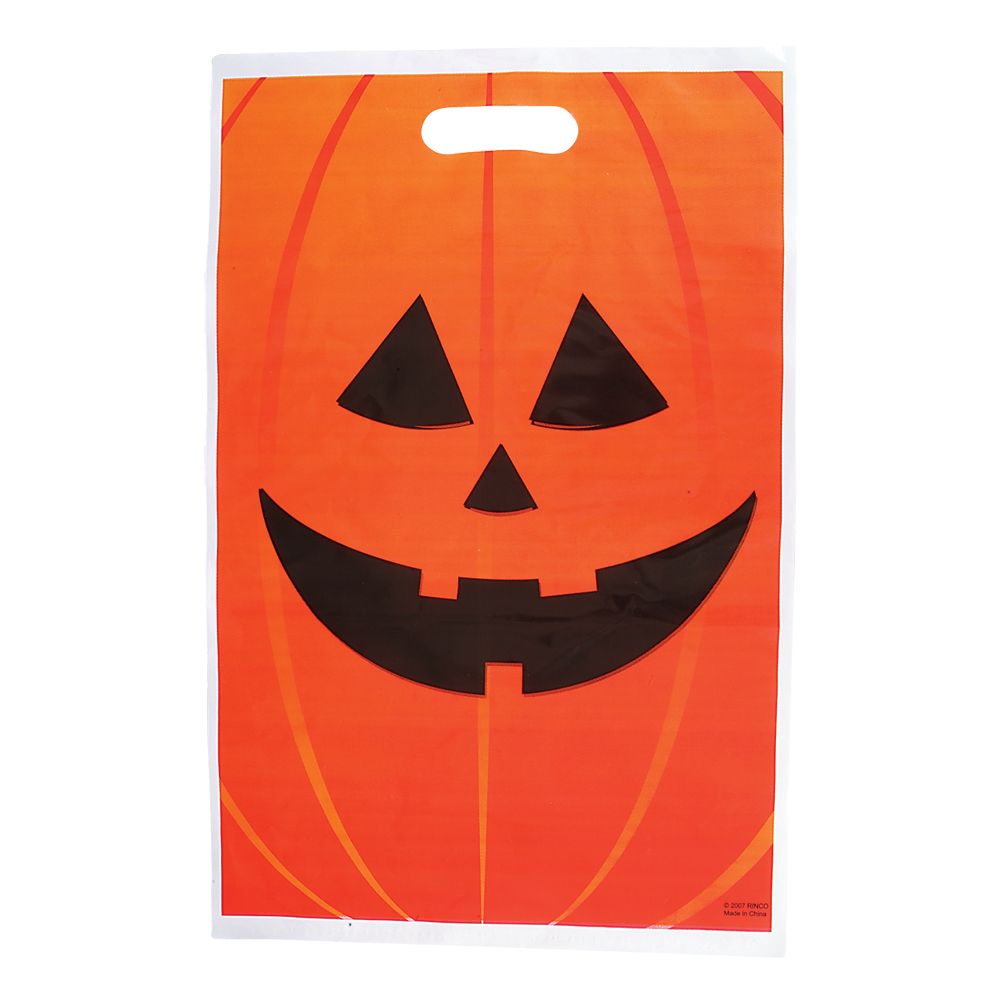 1000 pieces JacK-O-Lantern Trick Or Treat Bag 11"x17" - Halloween