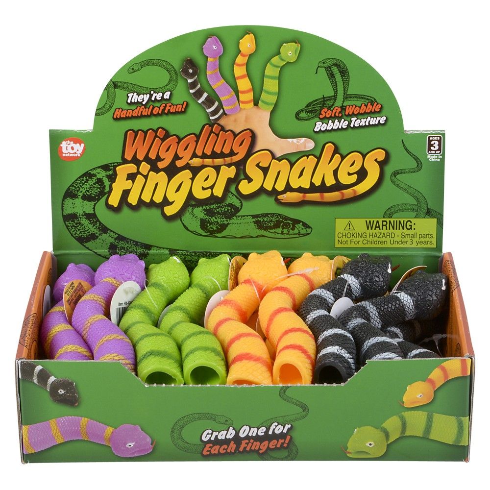 288 pieces 5.5" Finger Snake (24pc/un) - Animal & Reptiles