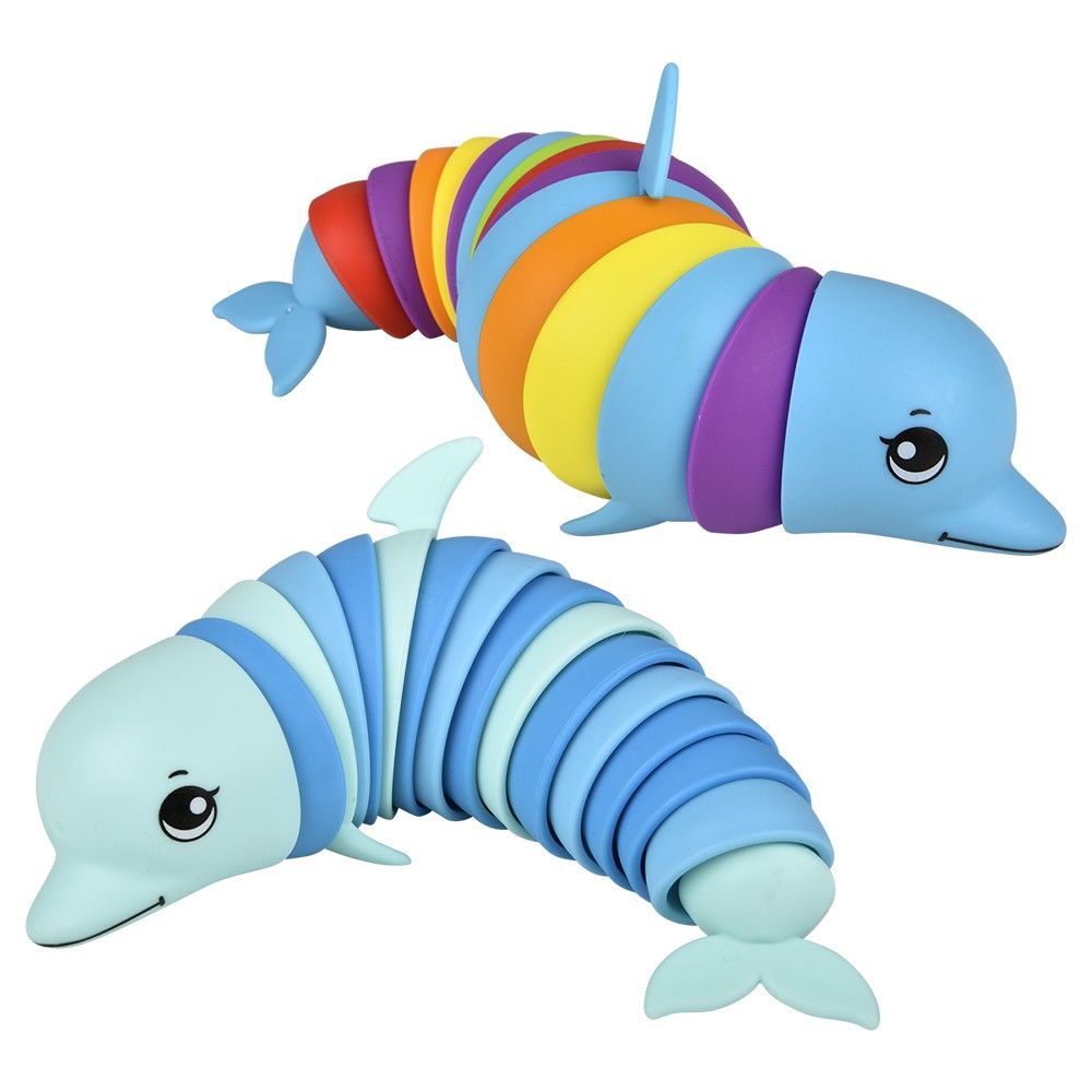 72 pieces 7.5" Sensory Wiggle Dolphin - Magic & Joke Toys