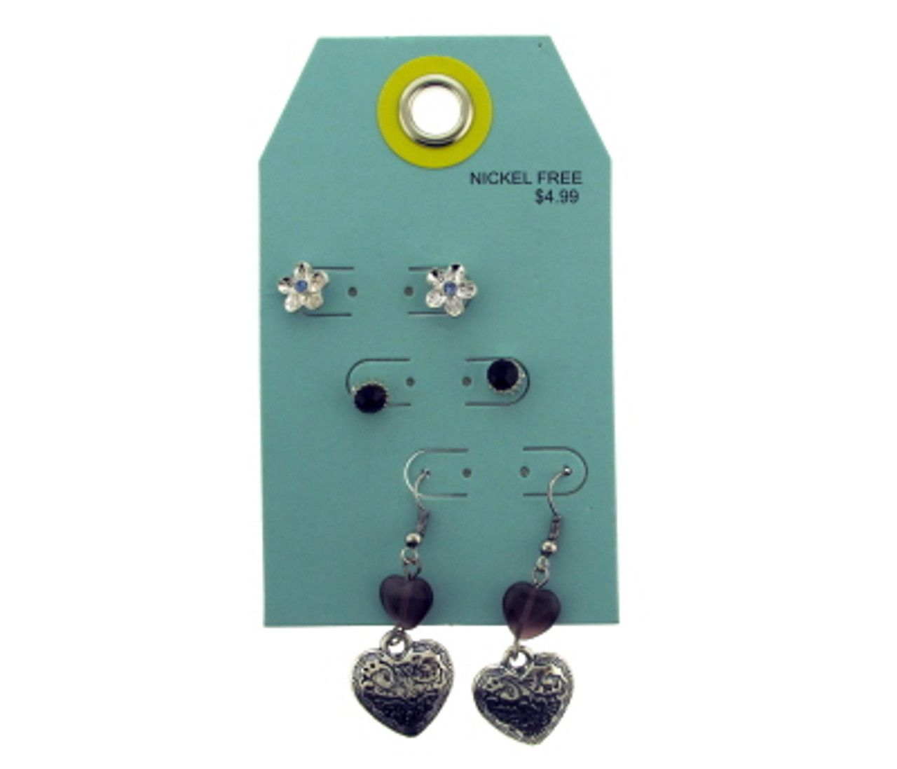 60 Wholesale Multiple Silver Tone Earrings