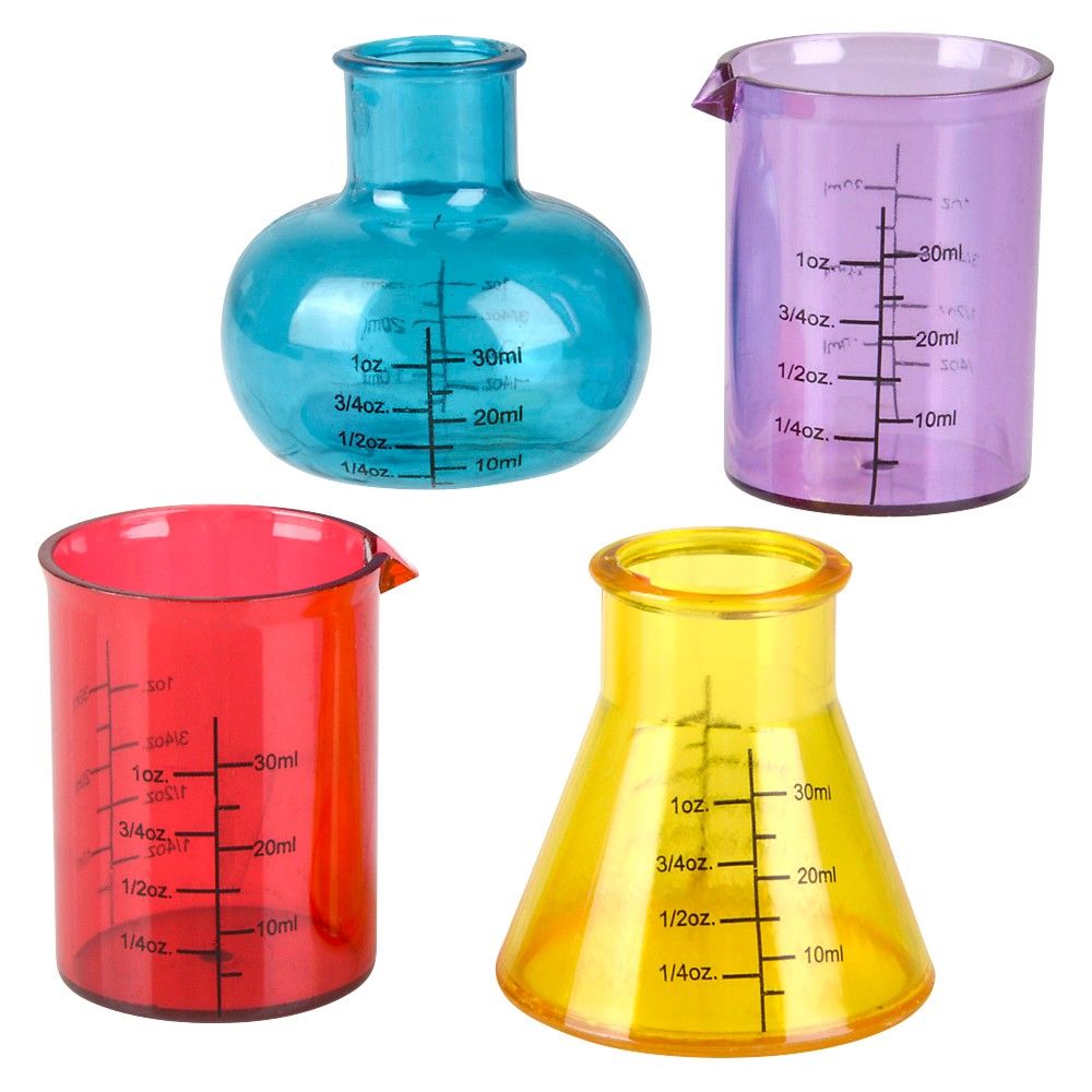 48 pieces Chemistry Beaker Shot Set 4pc - Store