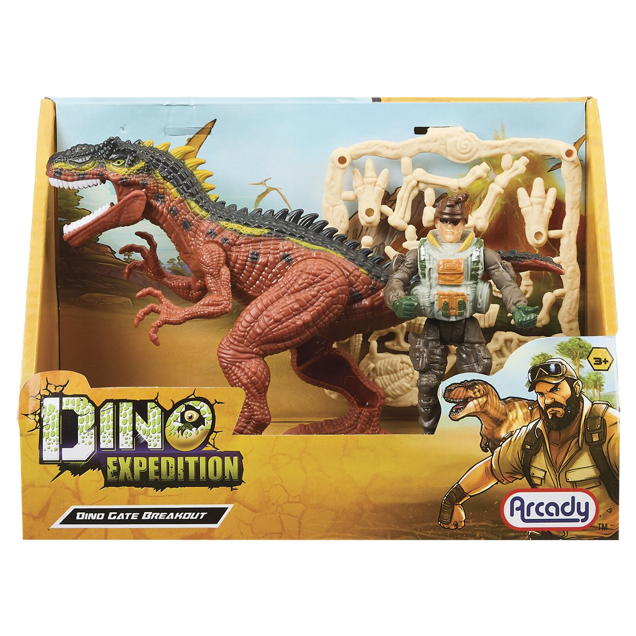 18 pieces Dino Expedition Dinosaur & Explorer Playset - Girls Toy Sets