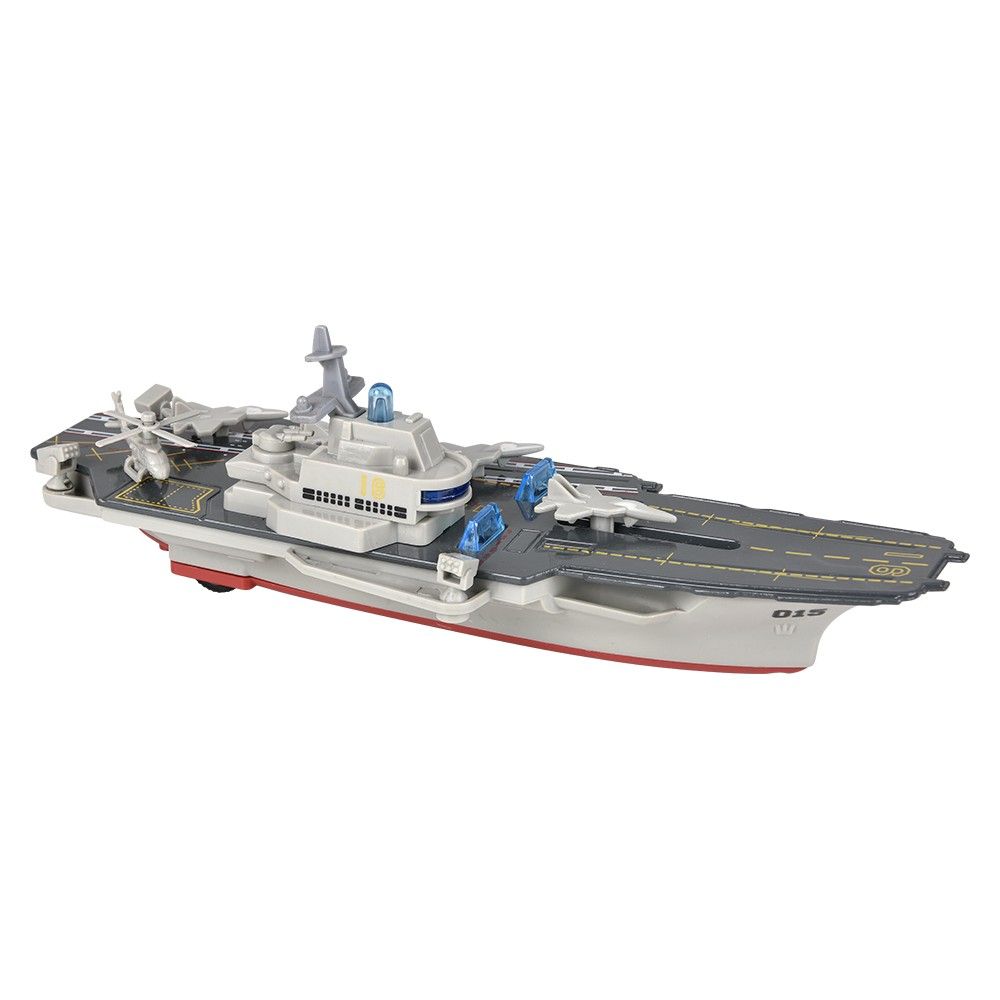 36 pieces 8.5" Diecast Pull Back Air Craft Carrier With Light And Sound - Car, Planes, Trains & Bikes