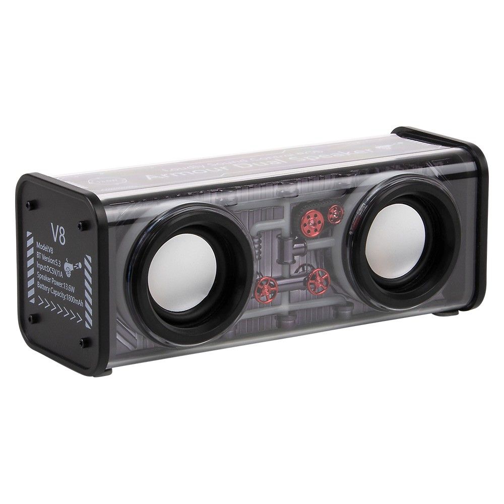 12 pieces 6.5 Inch Transparent Wireless Waterproof Speaker - Musical Toys