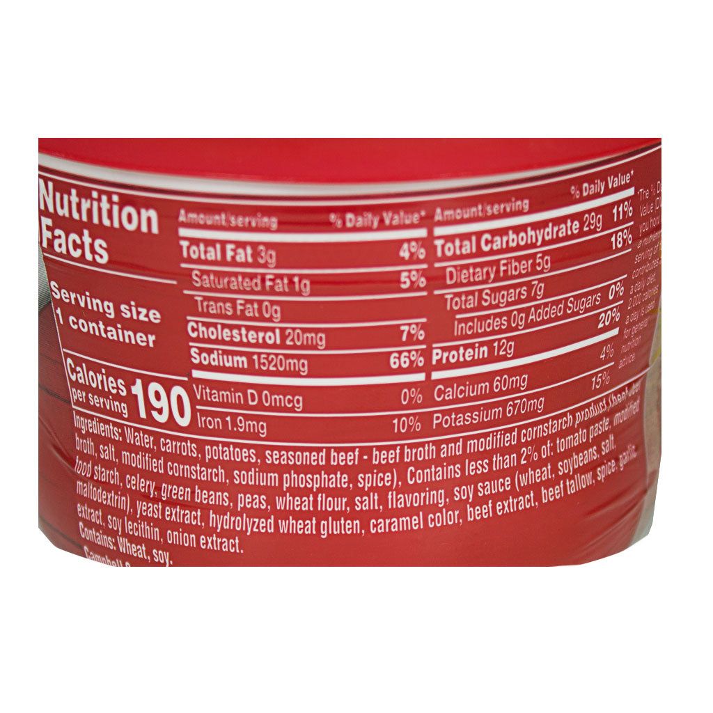 24 pieces of Beef Soup - Campbells Chunky Beef Soup