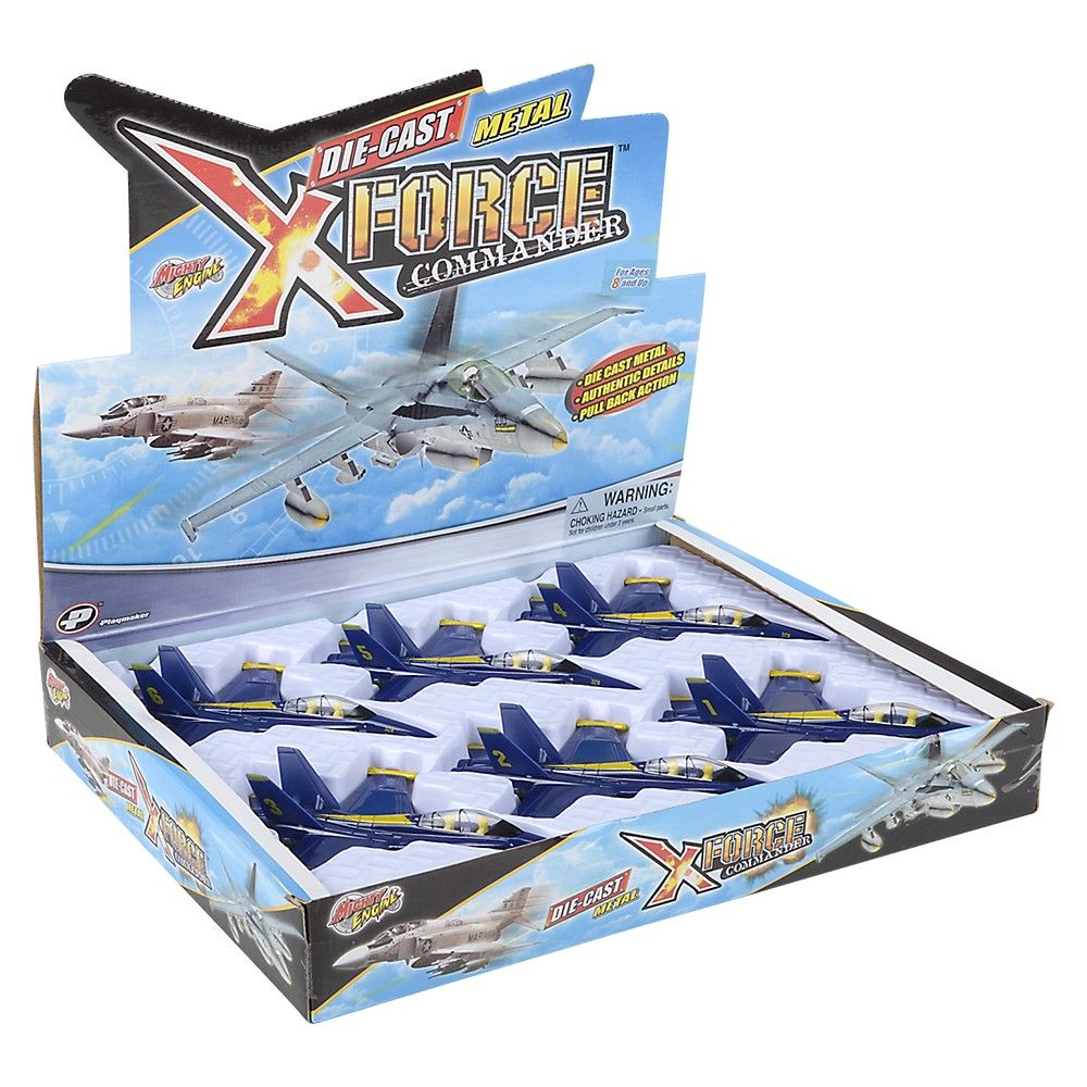 72 pieces 6.5" DiE-Cast Pull Back F-18 Blue Angel - Car, Planes, Trains & Bikes