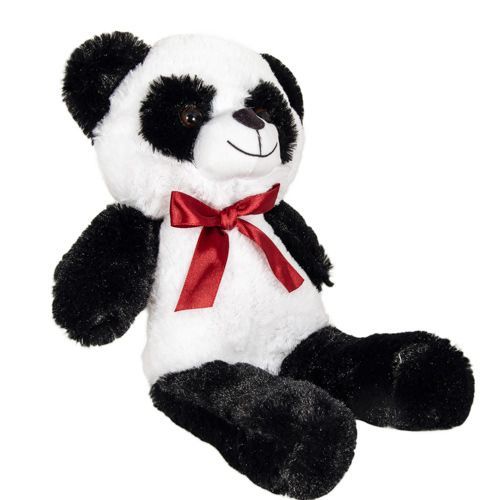 12 pieces of 13" Plush Panda Bear With Bow