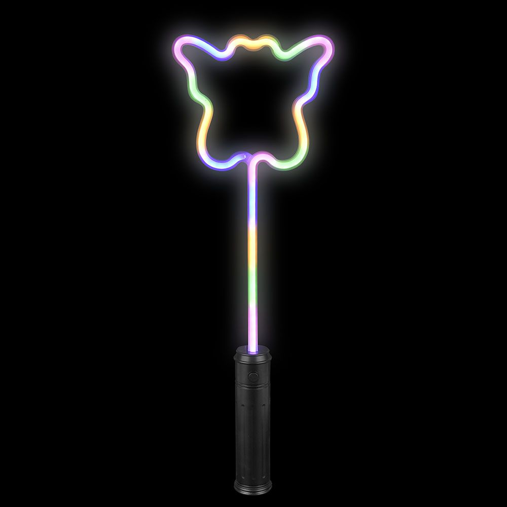 48 pieces 18" LighT-Up Neon Bright Butterfly Wand - Light Up Toys