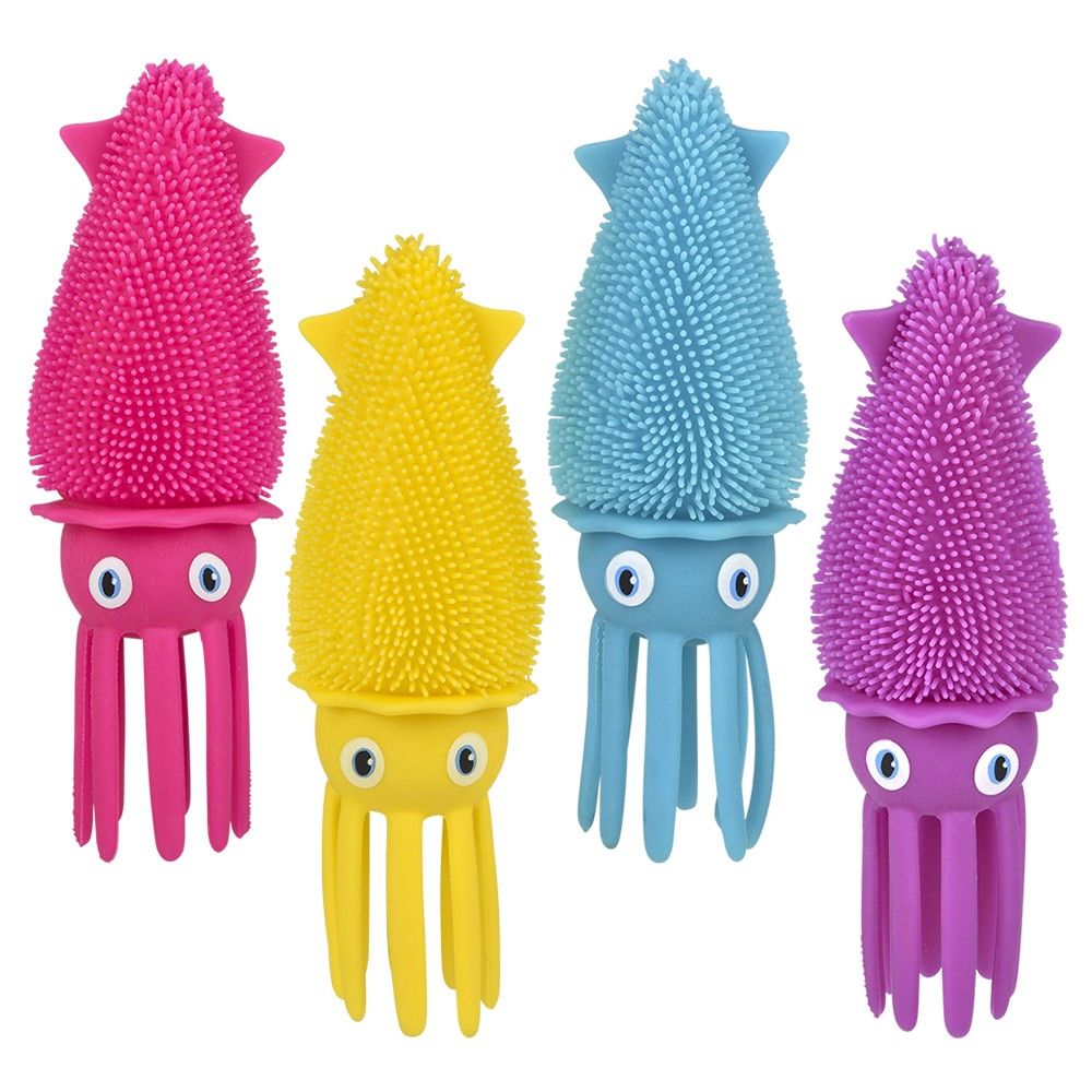 144 pieces 7" LighT-Up Squid Puffer - Slime & Squishees