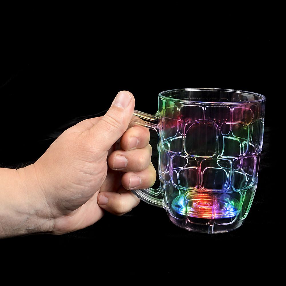 48 pieces Multi Color Flash Beer Mug 16 oz - Coffee Mugs
