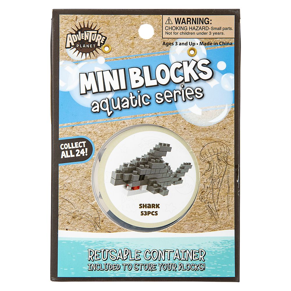 60 pieces Mini Blocks Shark - Puzzles