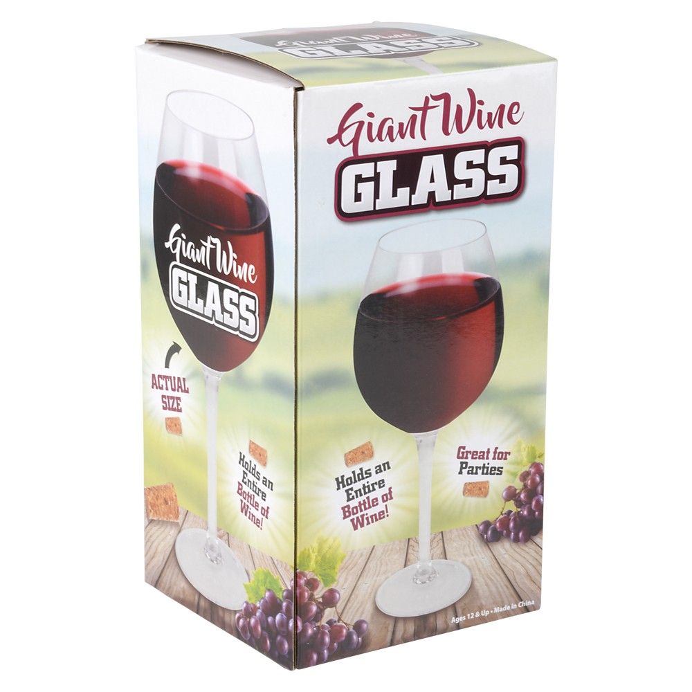 6 pieces of Giant Wine Glass 10"