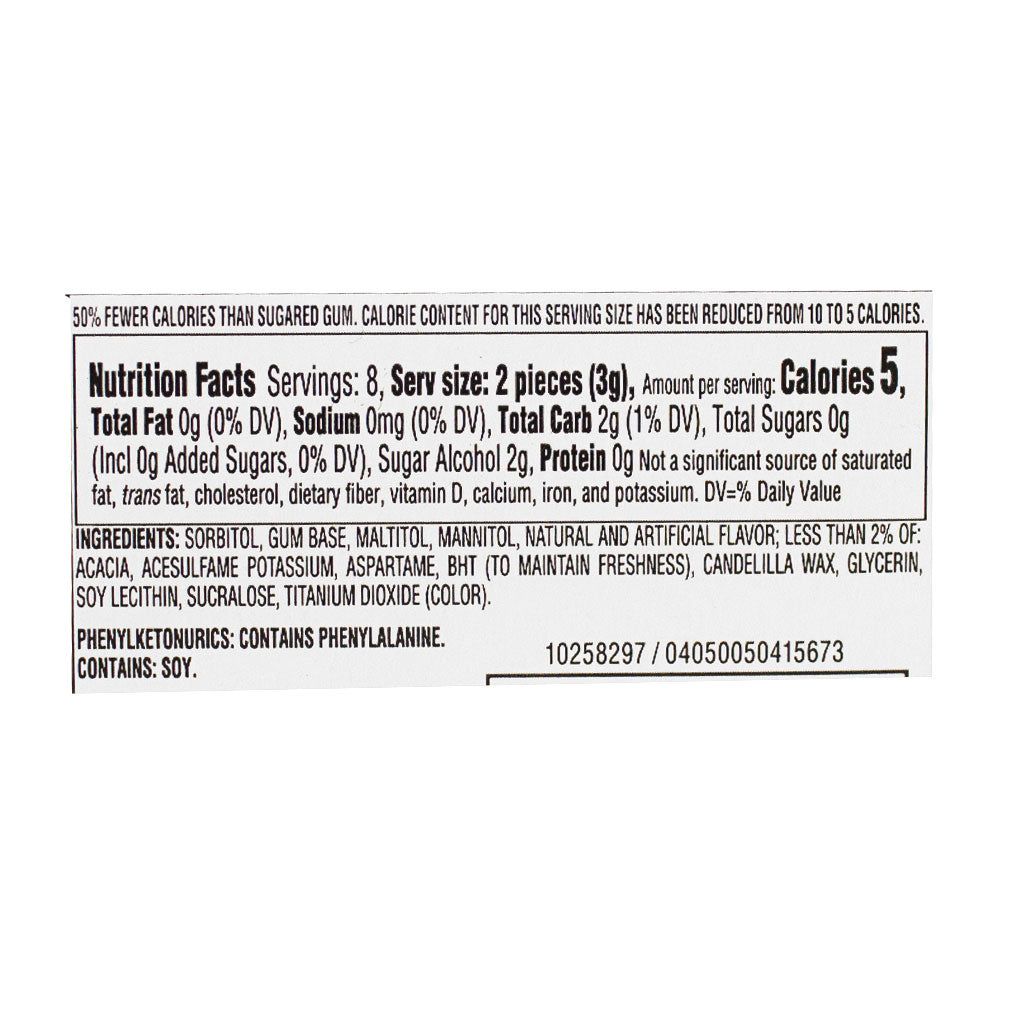 45 Pieces Dentyne Ice Spearmint - 16 Pieces - Candy