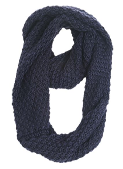 12 Wholesale Cable Knit Infinity Scarf Assorted