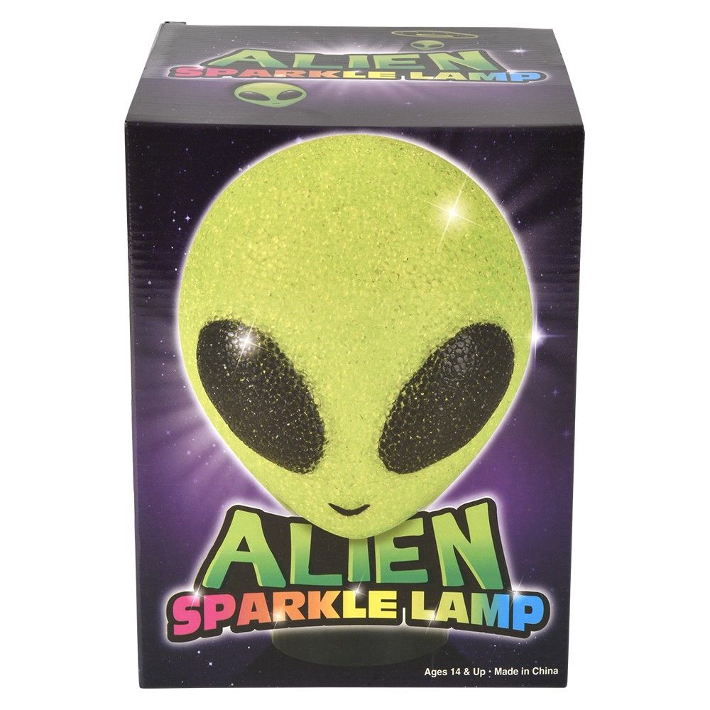 12 pieces of 8.5" Sparkle Alien Lamp