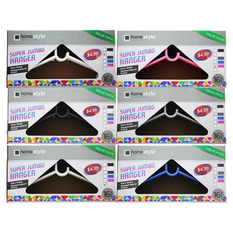 8 Pieces 16 Pack Ivory Plastic Box Hangers - Hangers