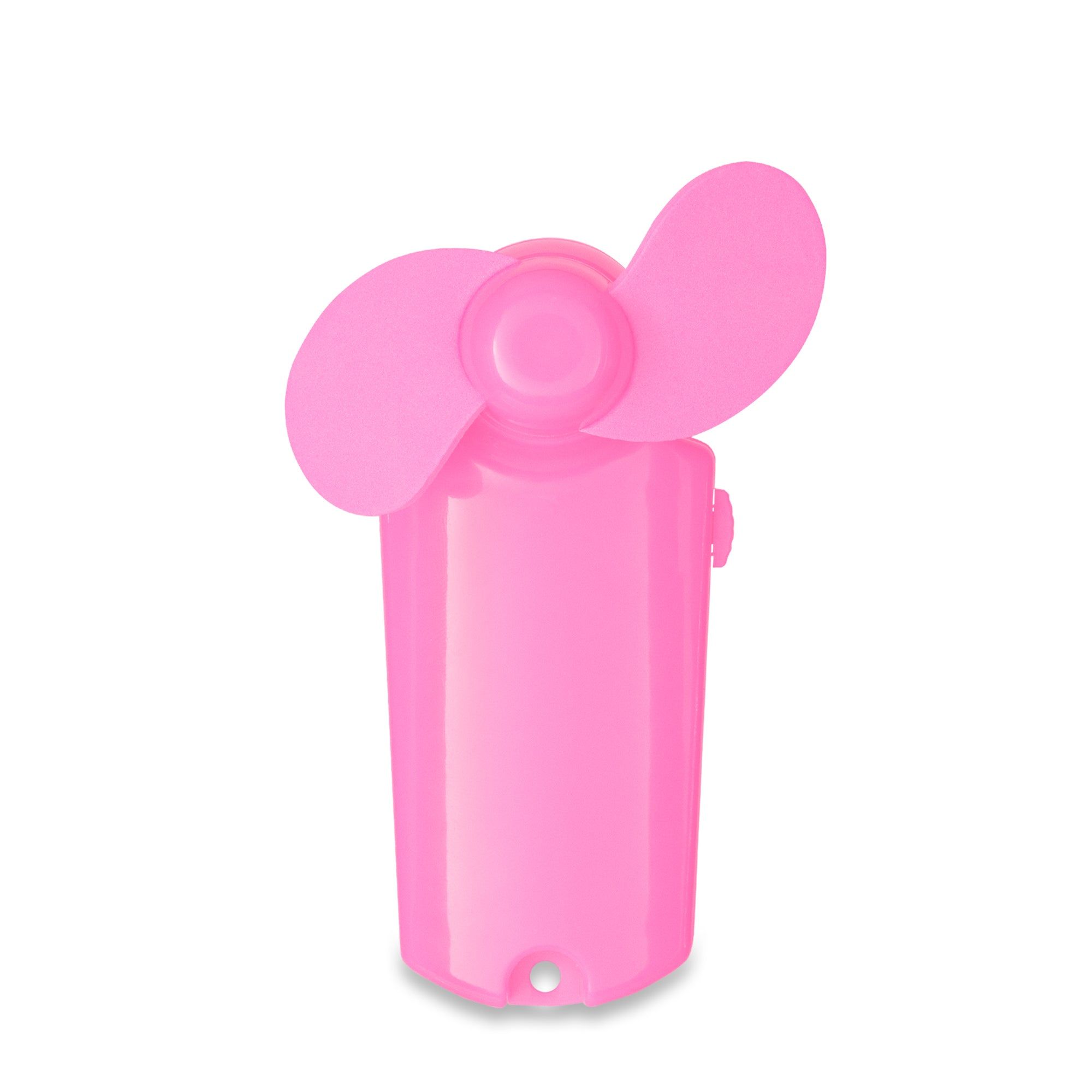Wholesale Footwear Pink Handheld Mini 3 3/4" Fan