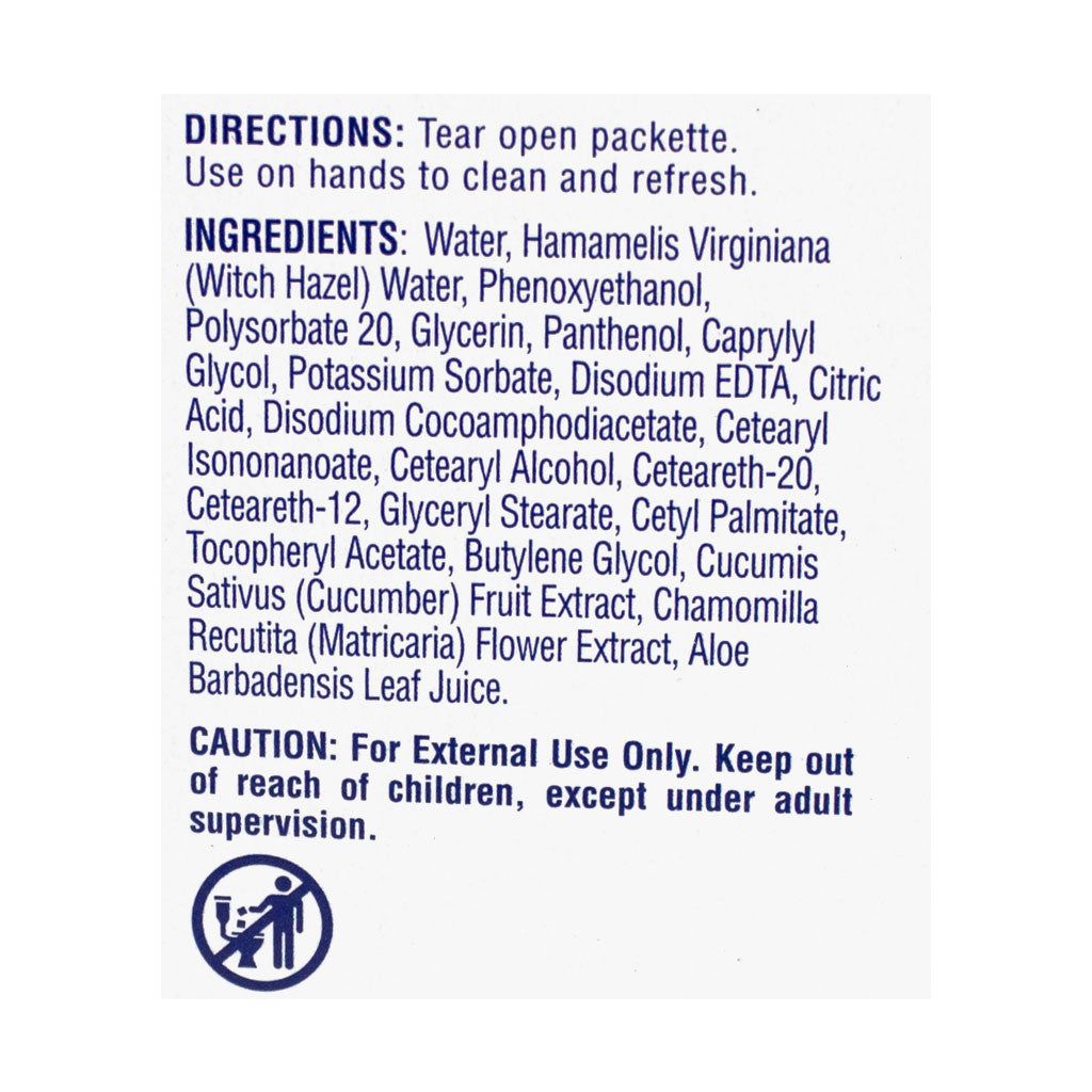 Wholesale Footwear Wet Ones Sensitive Skin Single Wipes - Pack of 1