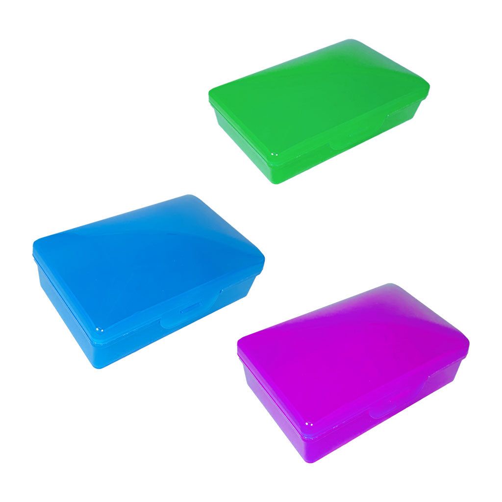 24 pieces of Plastic Freestyle Soap Box  Assorted Colors - 5 Oz.