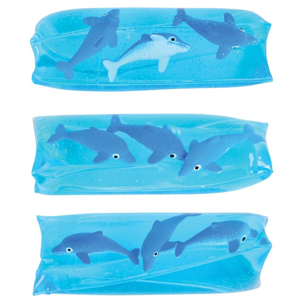 96 pieces 4.75" Dolphin Water Wiggler - Slime & Squishees