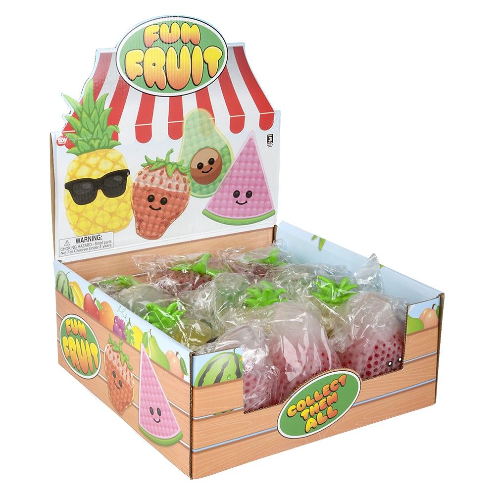 36 pieces 6" Squeezy Bead Fun Fruits - Slime & Squishees