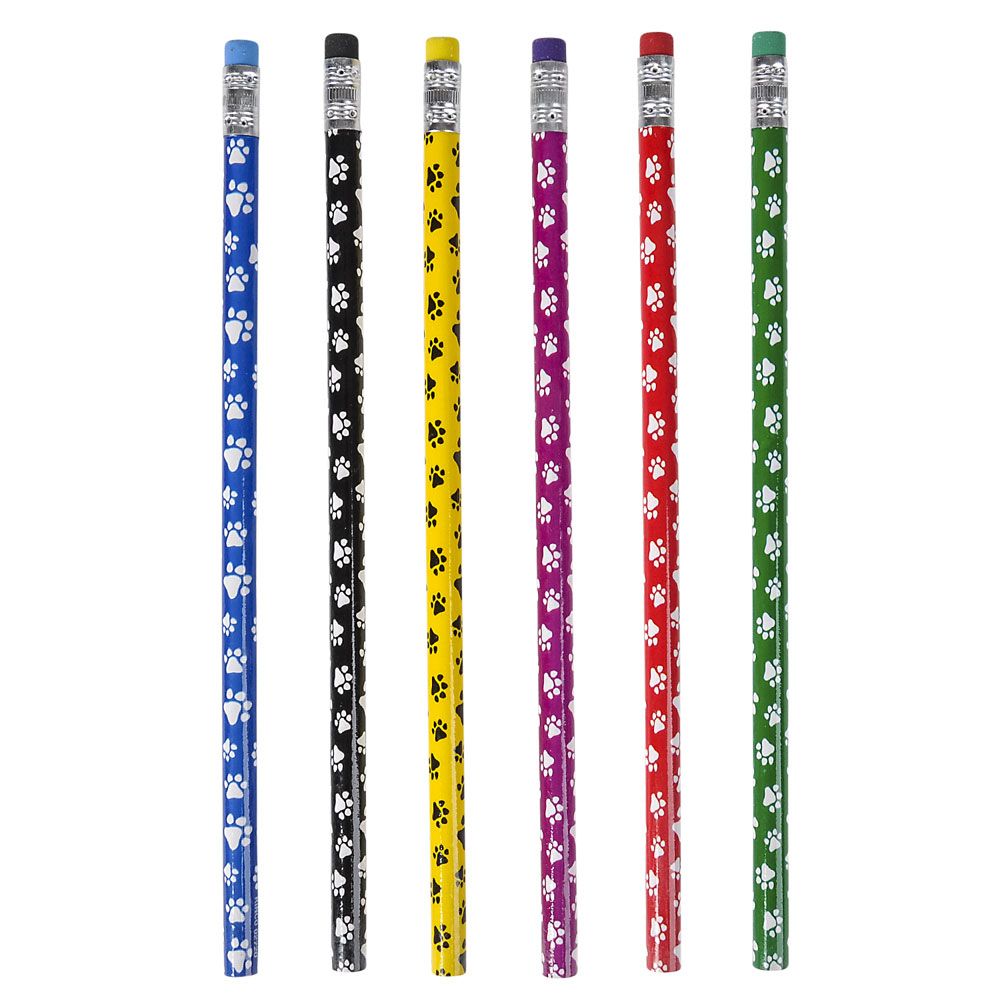 1440 pieces 7.5" Paw Print Pencils - Pens & Pencils