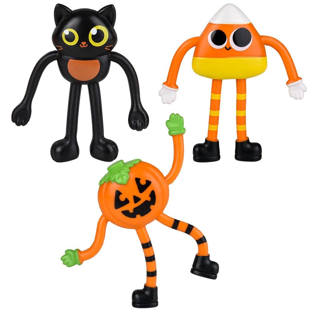 144 pieces Halloween Bendable Assortment 4.5-inch - Halloween