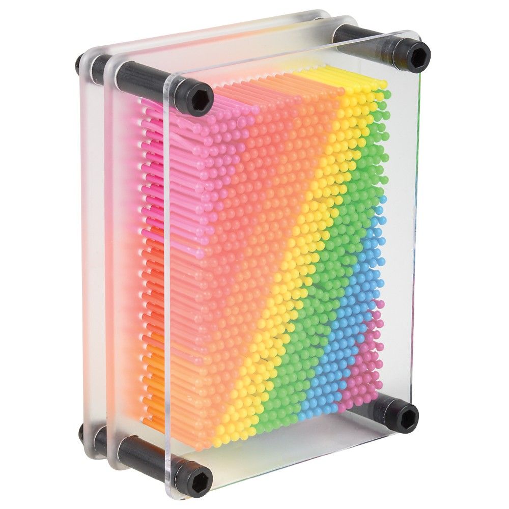24 pieces Rainbow Pin Art 5"x3.75" - Store
