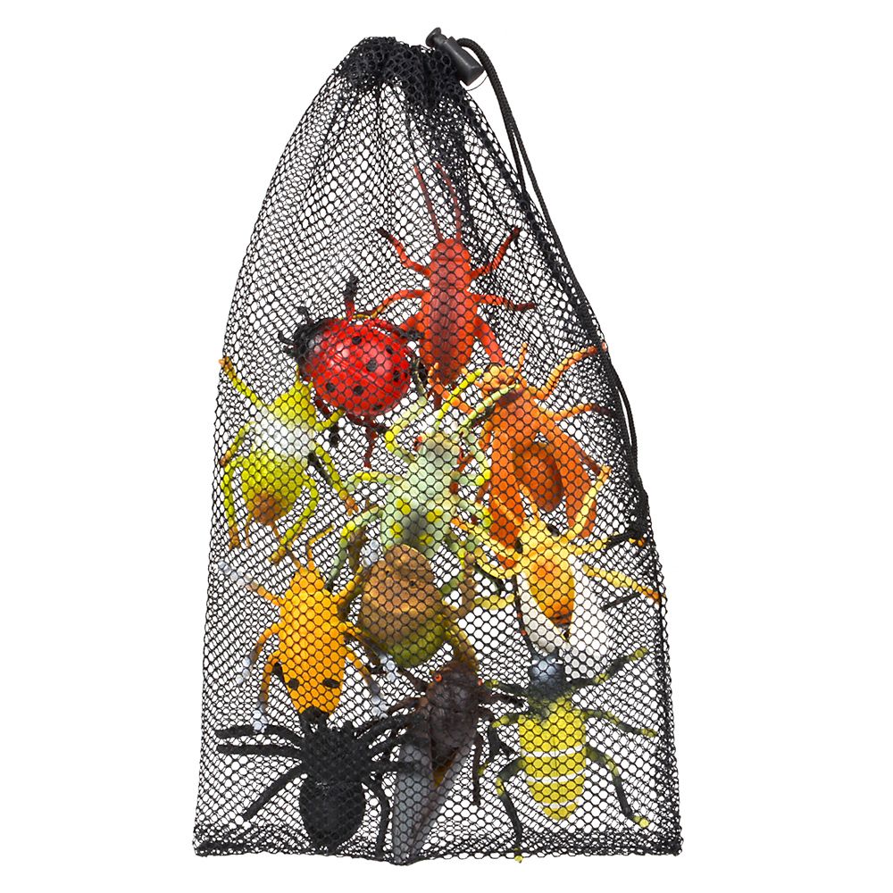 24 pieces Insect Figures In Mesh Bag - Animal & Reptiles