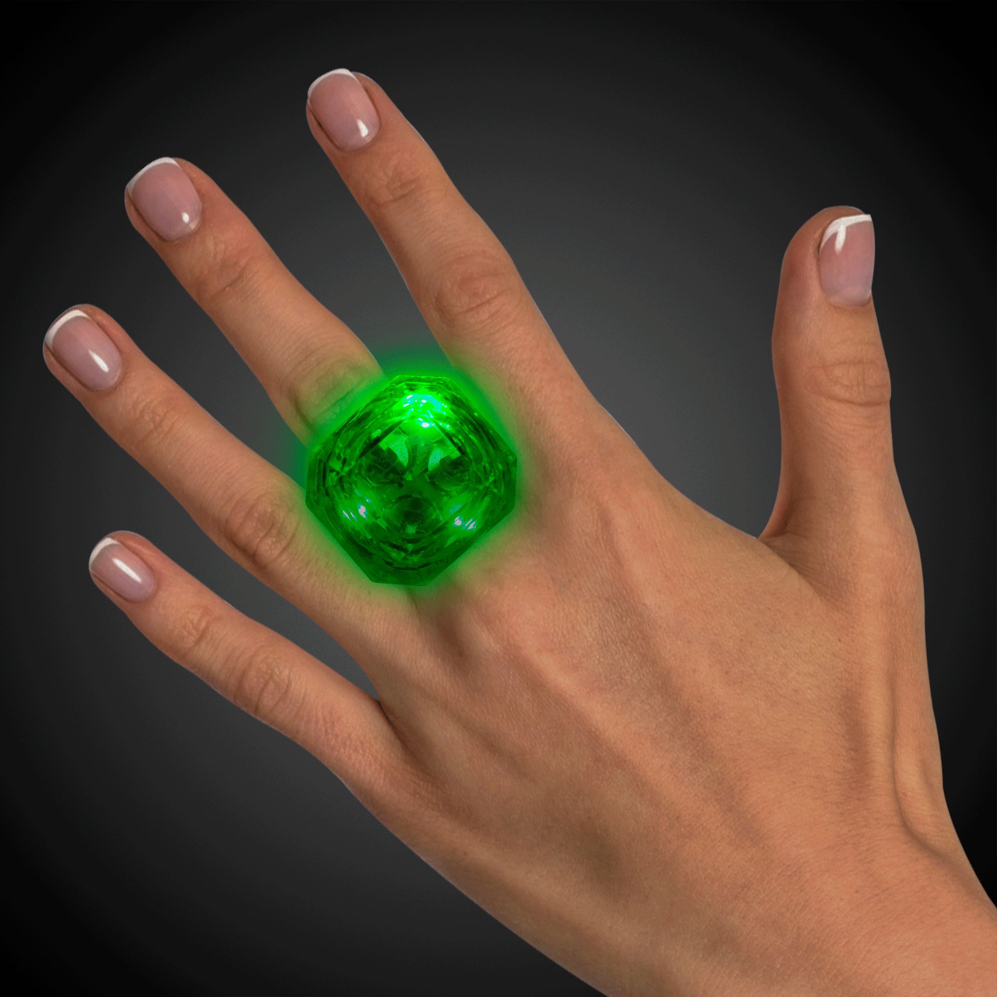 36 Wholesale Led Green Diamond Ring