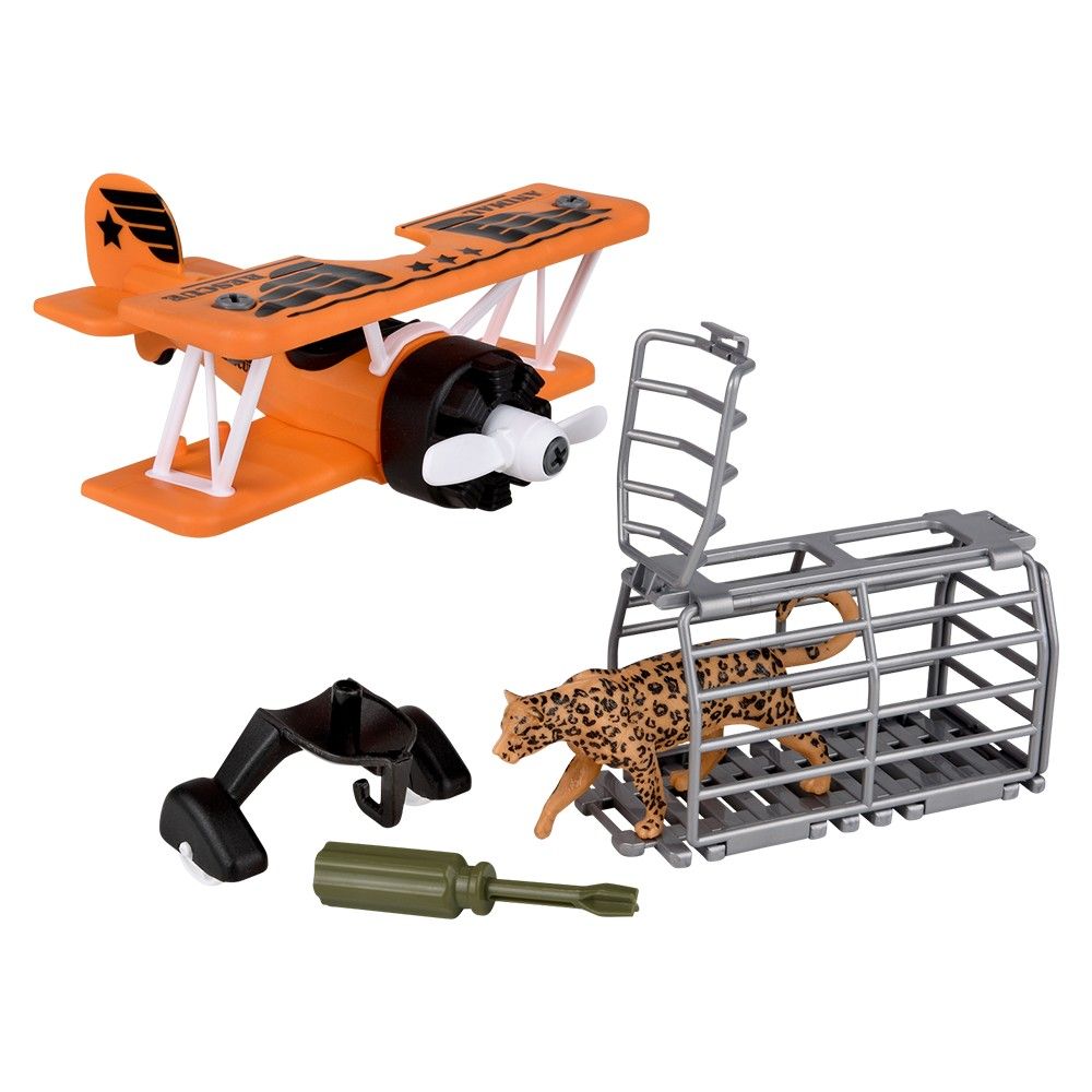 12 pieces Animal Evacuation Safari Plane Cheetah - Store