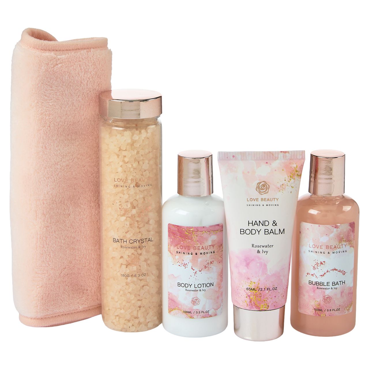 24 pieces 5-Piece HeaD-TO-Toe Glowing Gift Set - Shower Accessories