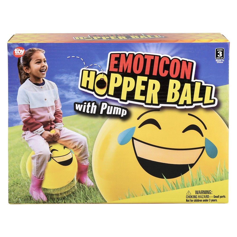 6 pieces 18" Emoticon Hopper Ball - Balls