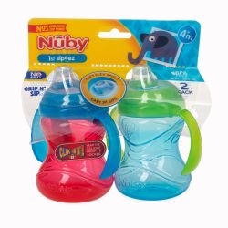 24 pieces Nuby 2 Handle CliK-It Grip N' Sip Cup, 8 Oz (2-Pk) - Baby Accessories