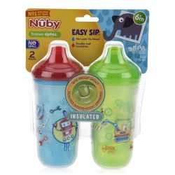 36 Wholesale Nuby 2pk Insulated Hard Spout No Spill Cup 9oz 6 Months Up