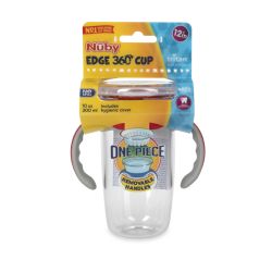 48 Pieces Nuby NO-Spill Edge 360 Cup With Removable Handles. 10 Oz/ 300ml - Baby Accessories