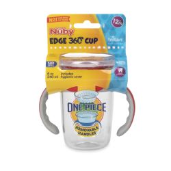 48 Wholesale Nuby NO-Spill Edge 360 Cup With Removable Handles. 8oz/ 240 ml