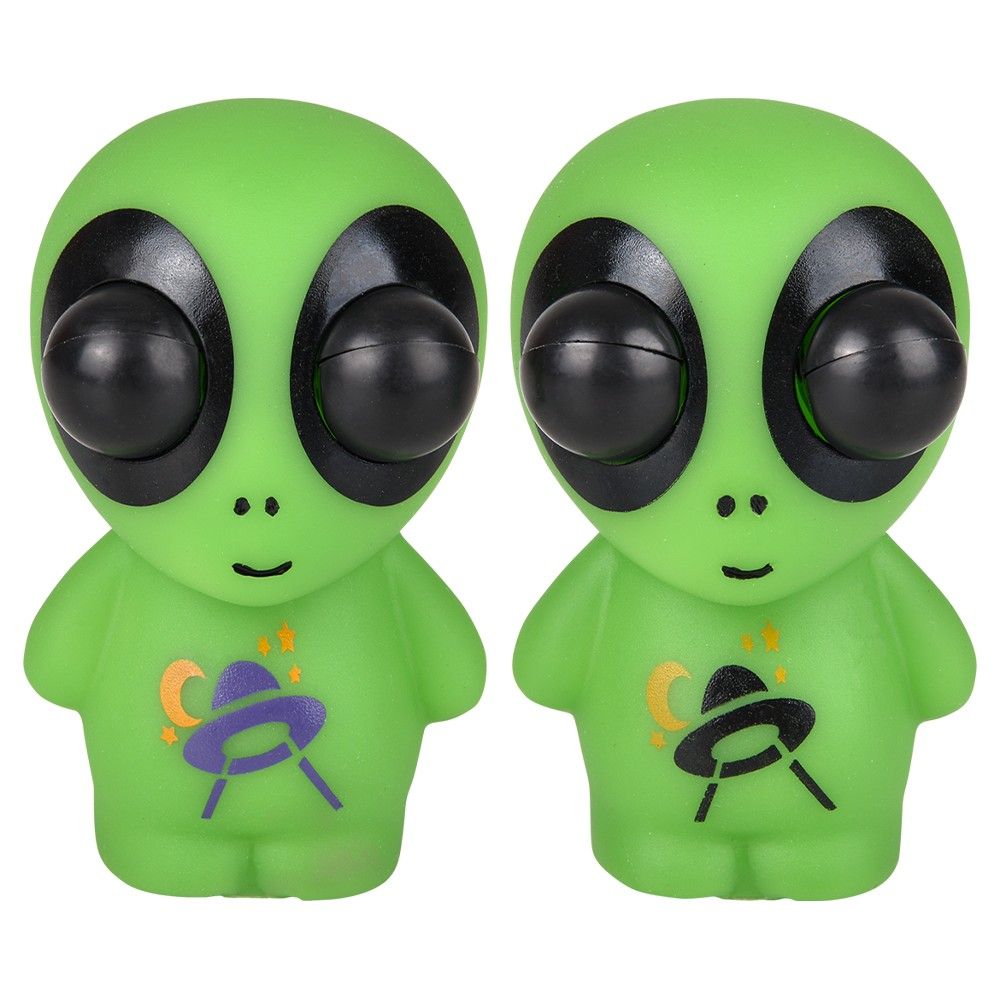 144 pieces 3.33" Popping Eye Alien - Slime & Squishees