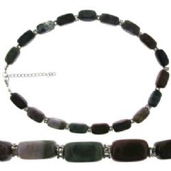 60 Pieces Lot Of Hematite & SemI-Precious Stone Necklace Assortment - Necklace