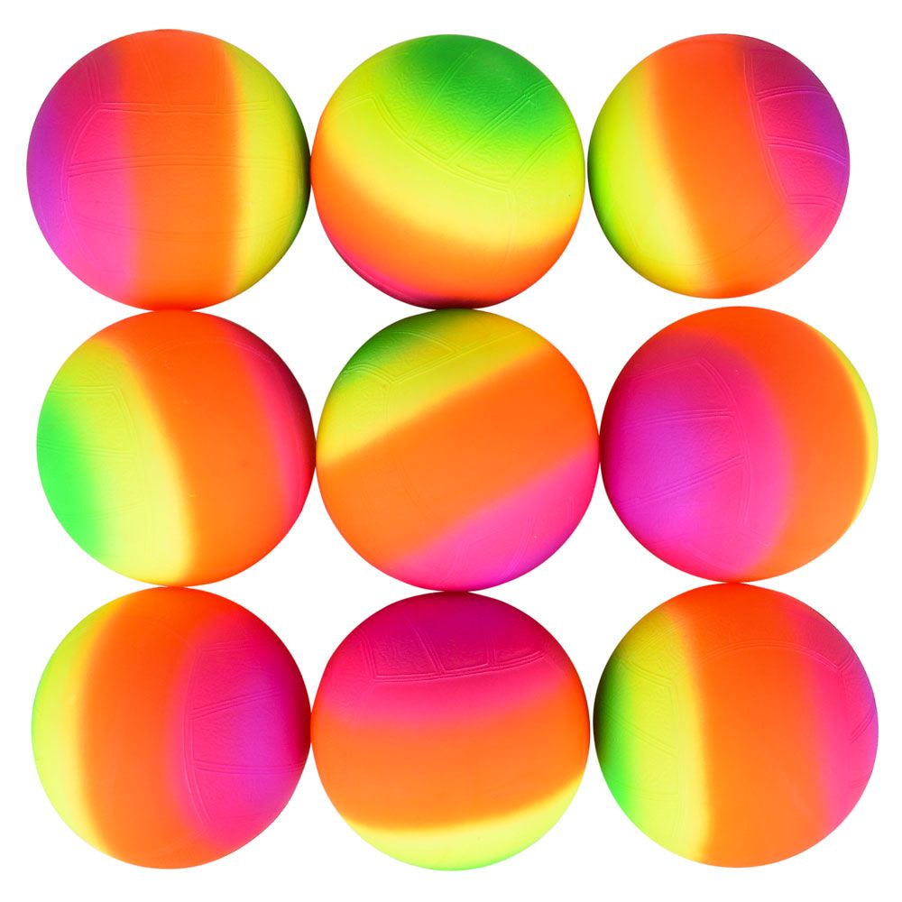 100 Wholesale 6 inch Rainbow Vinyl Ball