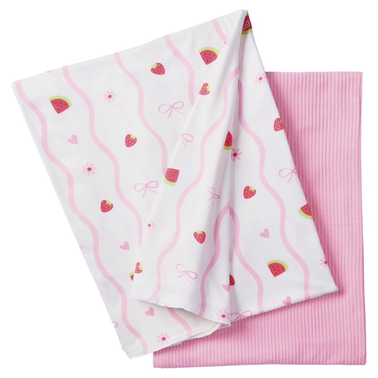 24 pieces 2-Pack Swaddle Blankets - Strawberries - Baby Accessories