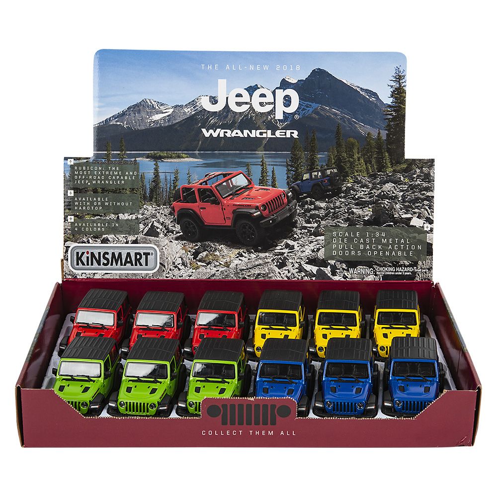 72 pieces of 5" DiE-Cast 2018 Jeep Wrangler Hard Top