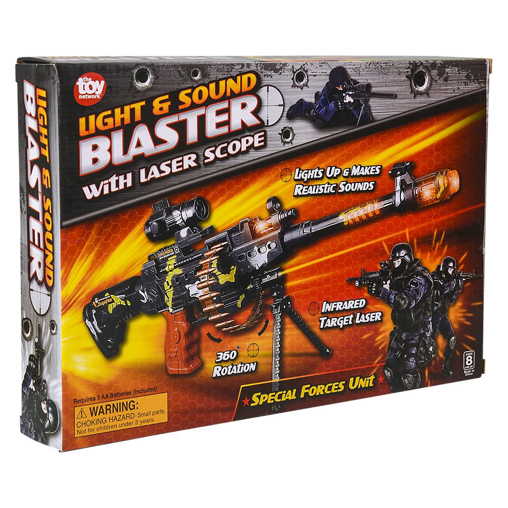 24 pieces LighT-Up Machine Gun W/scope - Light Up Toys