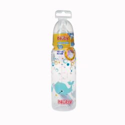 72 pieces Nuby Printed NoN-Drip Bottle, 8 oz - Baby Bottles