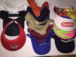 144 Pieces Unisex Assorted Adults Sun Visors - Baseball Caps & Snap Backs