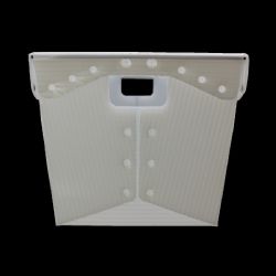 2 Pieces Translucent Plastic Storage Postal Tote - Storage & Organization
