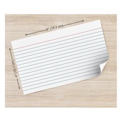 40 Pieces 100 Ct, 4 X 6, Index Cards Ruled , White - Labels ,Cards and Index Cards