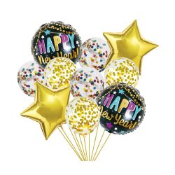 24 Sets of New Year Balloon 10pc Set